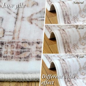 Alfombras Lavables <span class=keywords><strong>para</strong></span> Sala <span class=keywords><strong>de</strong></span> Estar, Alfombra Impresa Antideslizante <span class=keywords><strong>para</strong></span> Comedor, Alfombra Súper Suave <span class=keywords><strong>de</strong></span> Estilo Vintage - Product Image 4