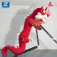 Modèle de dragon gonflable géant personnalisé en flocage pour la publicité et la décoration d'événements extérieurs et de festivals