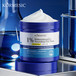 KORMESIC Private Label OEM 500g Organic Nourishing Hair Growth Mask Leave-In Repair Soothe Anti Dandruff Professional Hair Care - Product Image 1