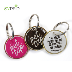 In tùy chỉnh mã <span class=keywords><strong>QR</strong></span> NFC Keychain và URL lập trình <span class=keywords><strong>RFID</strong></span> Dog <span class=keywords><strong>Tag</strong></span> Epoxy NFC Pet ID <span class=keywords><strong>tag</strong></span> - Product Image 1