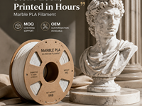 Filament PLA Marbre 1,75 mm 1 kg Texture Pierre Naturelle Marbre Filament d'imprimante 3D pour Imprimante FDM Bambu Lab Creality