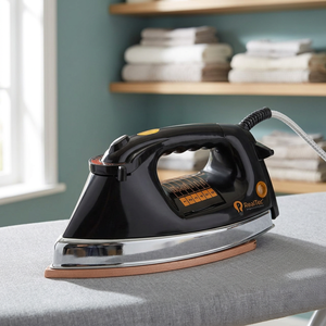 Fer à vapeur électrique Kimatsu Iron Sumo Black Plancha 1,5 kg 750 W avec semelle en acier inoxydable pour usage domestique, hôtelier et commercial Mega - Product Image 3