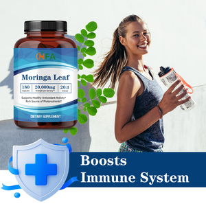 OEM ODM NFA Moringa Leaf Capsules 180 Capsules/Bottle Antioxidant Function Supports Digestion Boosts Immune System for Adults - Product Image 3