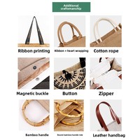 Sac fourre-tout en toile de jute écologique avec logo personnalisé, sac de courses réutilisable avec poignée rembourrée, sac cadeau multi-tailles pour mariage