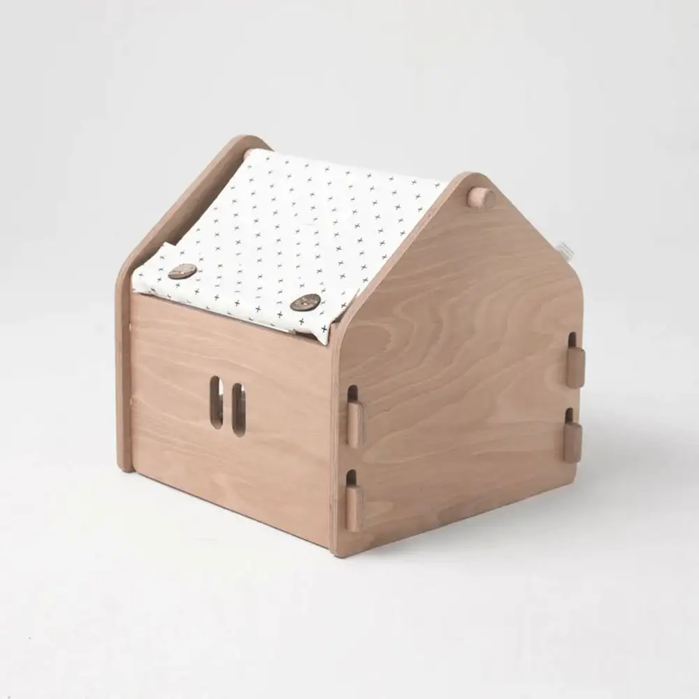 Деревянная деревянная клетка для собак, кошачий дом, ящик для питомника, современный домашний ящик для собак, ящики с подушечкой