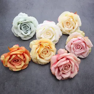 Cabeza de Flor de Rosa de 10 cm, Decoración de Pared de Flores para Boda, Cabeza de Flor de Seda - Product Image 4