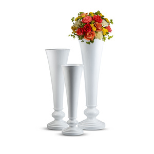 Vase haut <span class=keywords><strong>de</strong></span> 100/120/140 cm, vase trompette classique <span class=keywords><strong>de</strong></span> 1 mètre, grand vase <span class=keywords><strong>de</strong></span> sol pour la décoration <span class=keywords><strong>de</strong></span> la maison, ensemble <span class=keywords><strong>de</strong></span> vases blancs <span class=keywords><strong>de</strong></span> luxe - Product Image 6