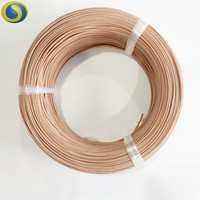 Manchon en fibre de verre enduit de résine de silicone 4KV, isolation haute tension, tube en fibre de verre tressé pour câblage électrique de transformateur