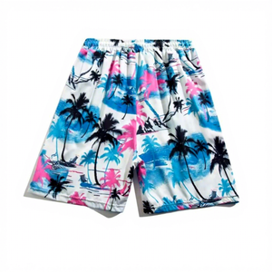 Shorts de plage fins et tendance pour hommes, imprimés, amples, décontractés, style pyjama, pantalons <span class=keywords><strong>cinq</strong></span>-quarts, vente en gros - Product Image 2