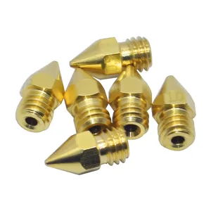 Buse <span class=keywords><strong>MK8</strong></span> en laiton 0.2MM 0.3MM 0.4MM 0.5MM Buse de tête d'impression d'extrudeuse pour accessoires d'imprimante 3D Ender-3 CR10 CR10S 1.75MM - Product Image 2