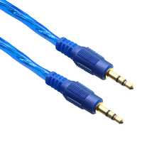 Câble audio stéréo 3,5 mm avec blindage tressé, gaine en PVC, mâle-mâle, cordon AUX pour haut-parleur de voiture, casque, MP3, smartphone