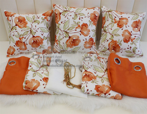 Cortinas Opacas con Estampado Digital de Flores, Decoración para Ventanas, Cortinas Florales Coloridas con Funda de Cojín para la Sala de Estar - Product Image 6