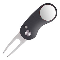 Fourche de golf durable en ABS avec marqueur de balle magnétique, bouton pop-up moderne, forme de wedge, kit d'accessoires pour la réparation du gazon et le putting green