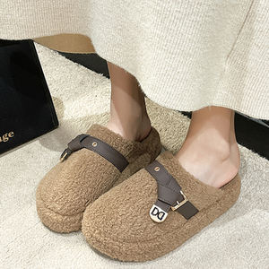 <span class=keywords><strong>Ciabatte</strong></span> GON22 <span class=keywords><strong>pelose</strong></span> da donna Outdoor, versatili autunno inverno, <span class=keywords><strong>ciabatte</strong></span> in cotone con suola spessa con puntali - Product Image 6