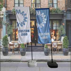 Bandera de Plumas Personalizada Resistente al Viento para Exhibición en Postes, Bandera de Plumas Promocional, Banderas de Playa Publicitarias - Product Image 1