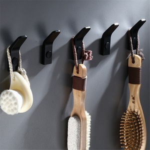 Iron White <b>Coat</b> <b>Hook</b> Wall Mount <b>Single</b> <b>Hook</b> for Living Room Kitchen Bedroom Modern Flexible Design Reusable - Product Image 4