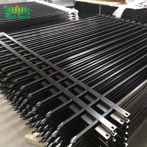 Mới ngoài trời an ninh hàng rào với kim loại sắt nhôm bảng điều chỉnh hình ống <span class=keywords><strong>Garrison</strong></span> cho nhà vườn nhựa khung thép đường lái xe cửa - Product Image 1