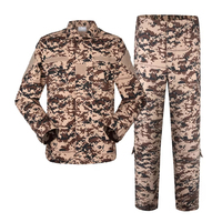 Ensemble chemise et pantalon tactiques pour homme, manches longues, camouflage Chad, plusieurs terrains