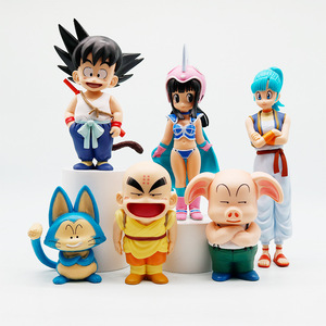 6 PIÈCES/ENSEMBLE 9-21cm DBZ Dragon Son <span class=keywords><strong>Goku</strong></span> <span class=keywords><strong>Chichi</strong></span> Figurine PVC Anime Manga Japonais Statue de Collection Modèle Jouet Poupée Cadeau - Product Image 4