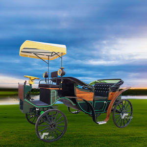 Carruaje Eléctrico de Lujo con Escultura Clásica de Caballos para Recepción de Hotel - Product Image 1
