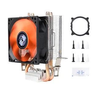 2011 1366 CPU soğutucu 2 ısı borusu 80mm fan PC sessiz 3Pin AMD Intel lga X79 X99 AM3 AM4 anakart soğutma fanı