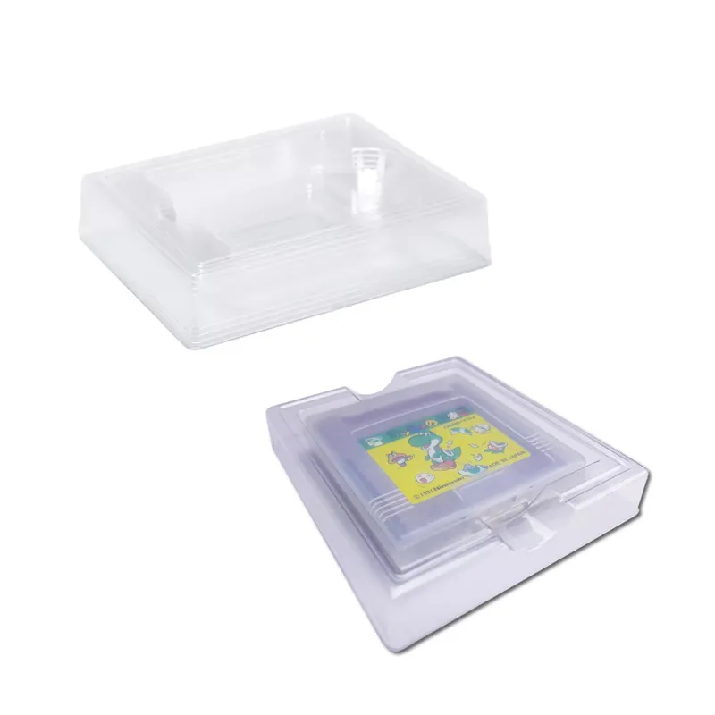 Plateau intérieur en plastique transparent incrusté pour Nintendo Game Boy (Color) jeux complets dans la boîte cartouche de jeu Gameboy GBC PAL Ver