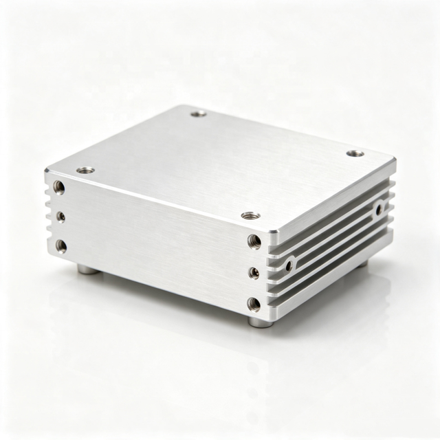 Custom CNC Machined Aluminum Amplifier Chassis - Precision Audio Power Amplifier Enclosure Housing for Car Audio & Electronics