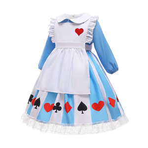 Prix usine robe de princesse pour tout-petits filles Sissy Maid Lolita Cosplay Costume avec casque pour Halloween Anime Alice robe - Product Image 2