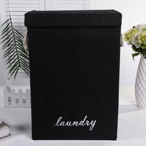 Modern Design Bathroom Storage <b>Box</b> With Hollow Cardboard and Fabric Foldable Storage <b>Box</b> for Dirty Clothes - Product Image 4