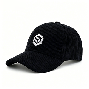 หมวกเบสบอลผ้าคอตตอนแบบ unisex ปรับได้ พร้อมโลโก้สั่งทำ หมวกเบสบอลผ้าคอร์ดูรอยวินเทจสำหรับผู้ชายและผู้หญิง - Product Image 1