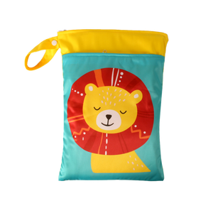 กระเป๋าใส่ชุดว่ายน้ำแบบเปียกและแห้งสำหรับเด็ก ขนาดสั่งทำพิเศษ แบบพกพา กันน้ำ ใช้ซ้ำได้ ลายพิมพ์ ซิปคู่ - Product Image 4