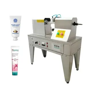 Mesin kemasan tabung plastik kode tanggal semi-otomatis untuk kosmetik, Krim Tangan dan pasta gigi