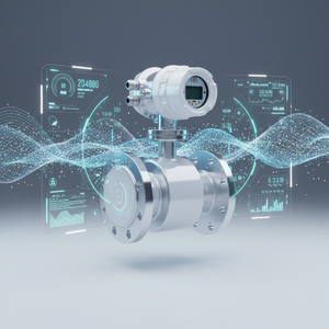 トライクランプ式ミルク磁気流量計、ジュース用サニタリー磁気流量計 - Product Image 1