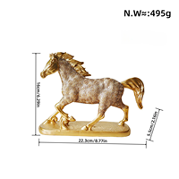 Cheval créatif arrive avec succès Figurine décorative Home Bar Cabinet Ornement pour l'attraction de la richesse