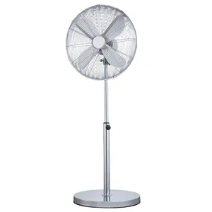 Ventilador de pedestal de 16 polegadas, lâmina de metal industrial retrô para uso doméstico, 3 velocidades, 220v, preço mais barato