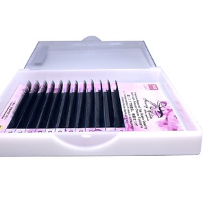 Tự nhiên CD 8-14mm đen DD lông mi mở rộng đáng yêu handmade ưa thích lông mi YY Lash bó dễ dàng Fan Lash cụm Dài CC 25mm mix - Product Image 2