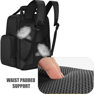 Customized Waterproof <b>Tool</b> <b>Backpack</b> for Electrician HVAC Techs Heavy-Duty <b>Tool</b> Storage Organizer Adjustable Padded Shoulder - Product Image 4
