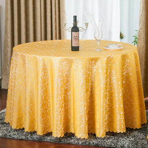 Polyester Satin Round <strong>Table</strong> Covers <strong>Red</strong> High-grade Jacquard <strong>Tablecloth</strong> for Hotel Wedding Banquet Custom <strong>Table</strong> Cloth for Dinner - Product Image 2