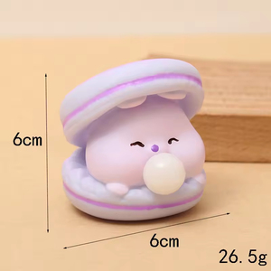 2026 Cute Press Squeeze Stress Reliever New Bubble-Blowing Macaron <b>Squishy</b> Office Desk Decor Novelty Party Favor Girls 8-13 - Product Image 2