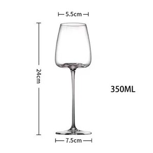 Calice da Vino <span class=keywords><strong>Rosso</strong></span> Bordeaux Elegante e Lussuoso Personalizzabile in Cristallo Ecologico 501-600ml Design Moderno e Minimalista - Product Image 1
