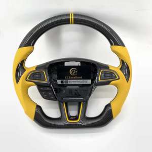 Volant en fibre de carbone véritable pour <span class=keywords><strong>Ford</strong></span> <span class=keywords><strong>Focus</strong></span> <span class=keywords><strong>MK3</strong></span>/<span class=keywords><strong>MK3</strong></span> RS/<span class=keywords><strong>MK3</strong></span> <span class=keywords><strong>ST</strong></span>/SE 2015 2016 <span class=keywords><strong>2017</strong></span> 2018 avec pièces intérieures personnalisées pour voiture - Product Image 1