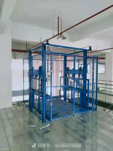 Platform <span class=keywords><strong>Lift</strong></span> Kargo Hidrolik 1-10 Ton untuk Gudang, Tangga Pengangkut Barang, <span class=keywords><strong>Lift</strong></span> Kargo - Product Image 2