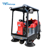 Balayeuses industrielles Wallergo KS15, largeur de nettoyage de 1500 mm, balayeuse électrique autoportée pour routes