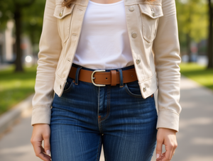 Cinturón de Mujer con Hebilla de Acero de 2.0cm y 110cm de Largo, Estilo Casual - Product Image 2