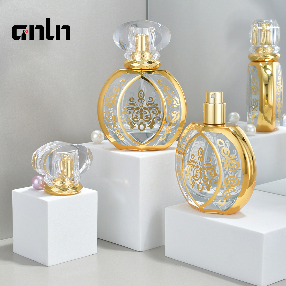 50 ml luxury glass jar double wall frosted