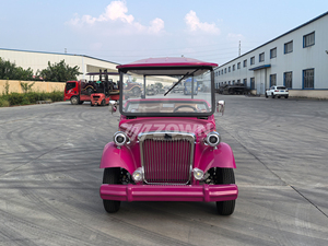 Voiture de tourisme électrique classique rétro haut de gamme à toit ouvert pour les circuits de visites des rues anciennes de la ville - Product Image 6