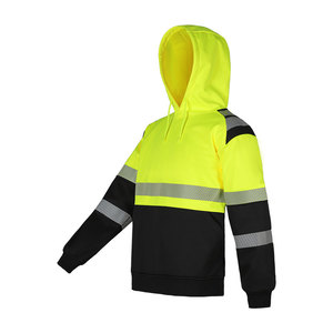 Khả năng <span class=keywords><strong>hi</strong></span>ển thị cao <span class=keywords><strong>Hi</strong></span> <span class=keywords><strong>VIS</strong></span> an toàn làm việc hoodie phản quang an toàn bảo hộ lao động Trọng lượng nhẹ chống cháy hoodie cho công nhân - Product Image 2