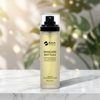 Nouvelle Bouteille Vaporisateur Capillaire à Brume Fine 30ml 100ml en PET avec Pompe Cosmétique, Surface Plastique Mate, Finition Mate