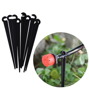 Soporte en Forma de C para Riego por Goteo, Conector de Suelo de PP Negro de 47 mm para Sistema de Riego de Jardín y Balcón - Product Image 3