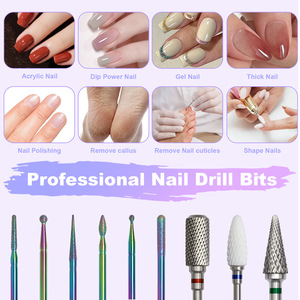 Alloy Ceramic <b>Nail</b> Drill Bit Set for Polishing, Gel Removal and Professional Salon or Home Manicure Use - Product Image 5